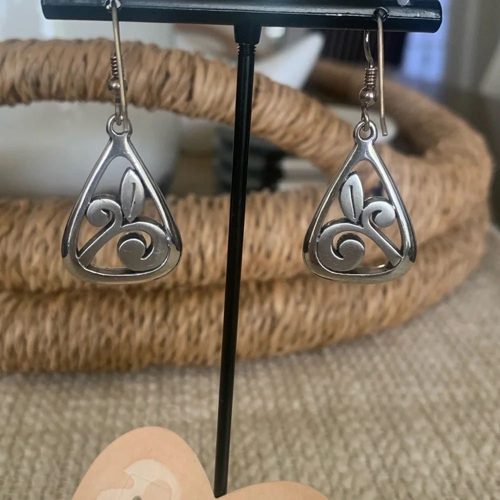 Brighton Elegant Silver Drop Earrings - Picture 6 of 9